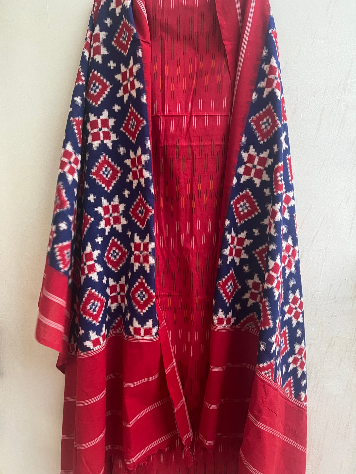 Woven Telia Remal Ikkat Suit Set- Design 5