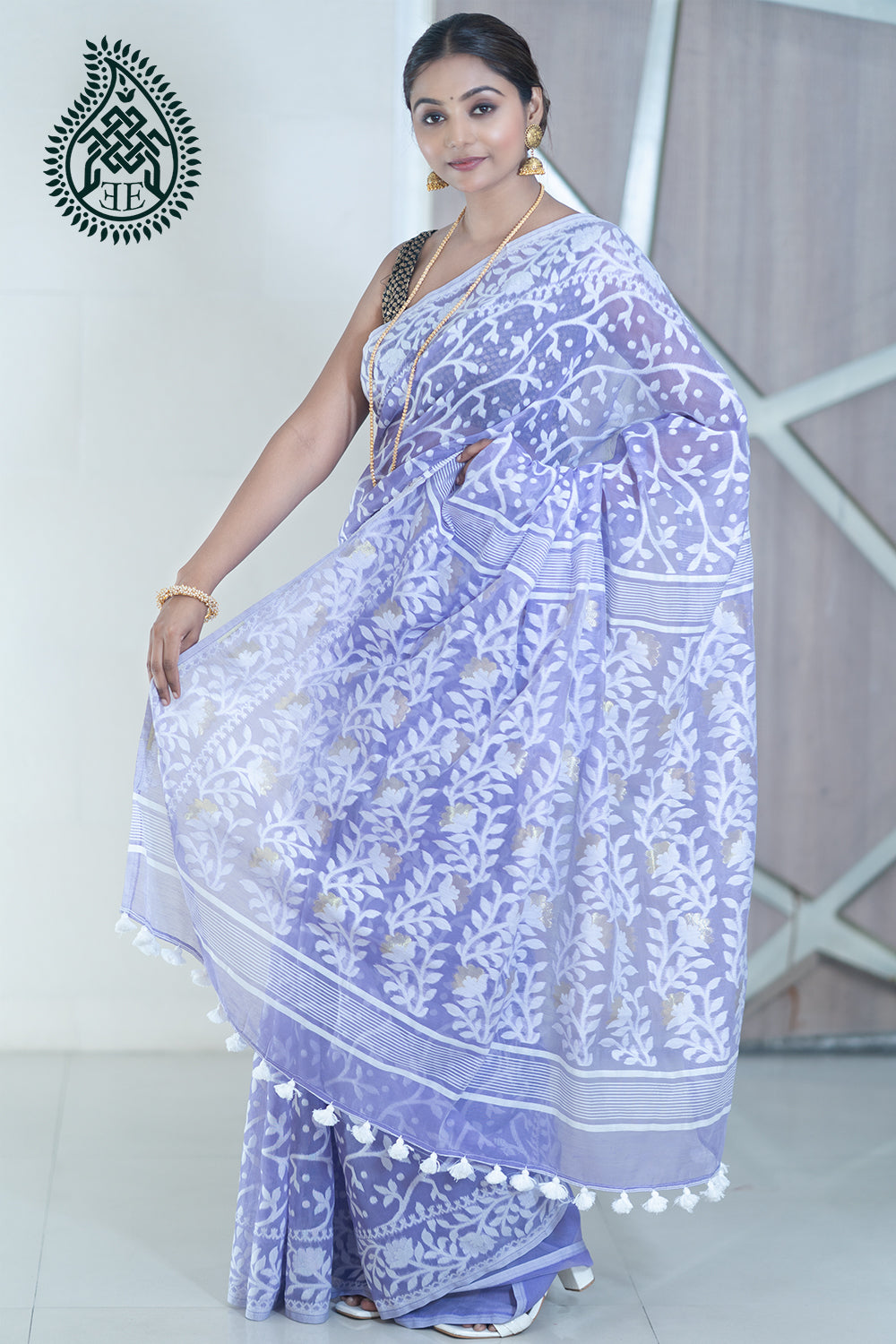 Jamdani Jacquard Cotton Saree - Challenge Norms