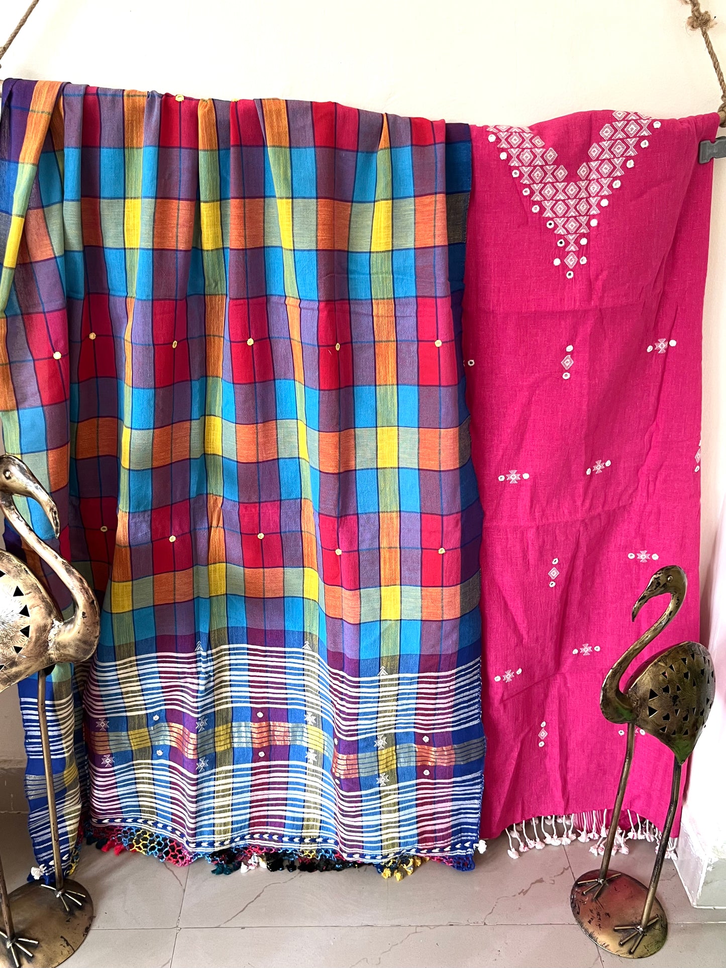 Handloom Bhujodi Kala Cotton Suit- I Am Beautiful