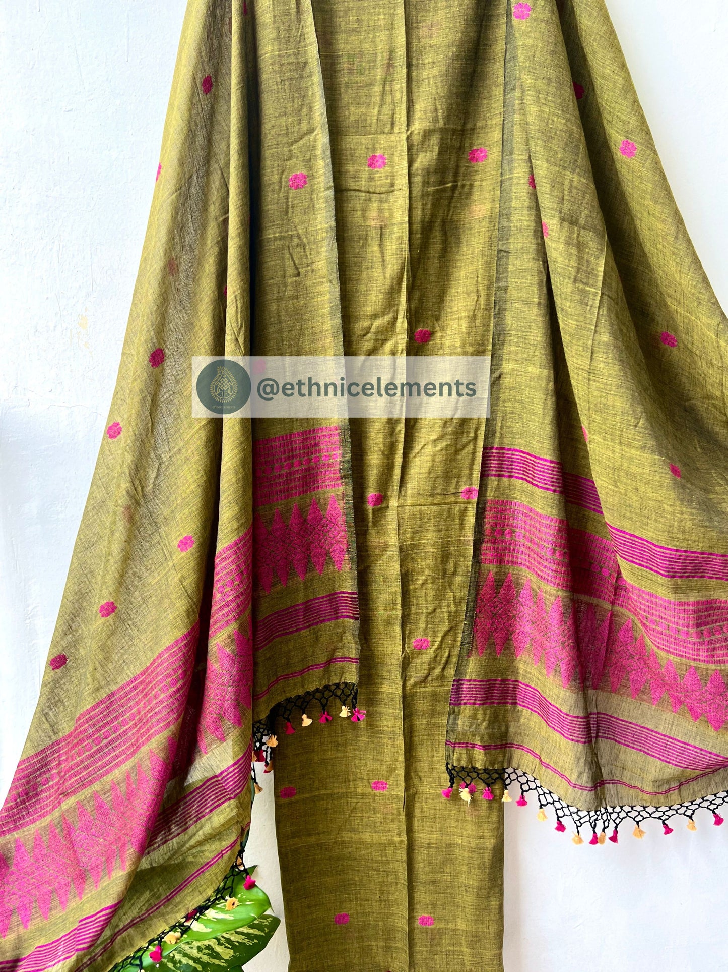 Jacquard Jamdani Cotton Suit Set - 5