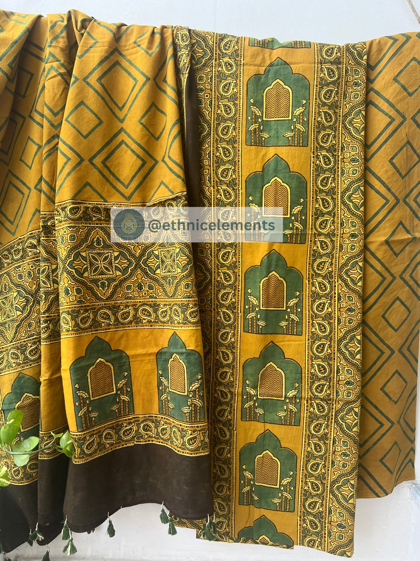 Ajrakh Pichwai Themed Salwar Suit Set- Venus