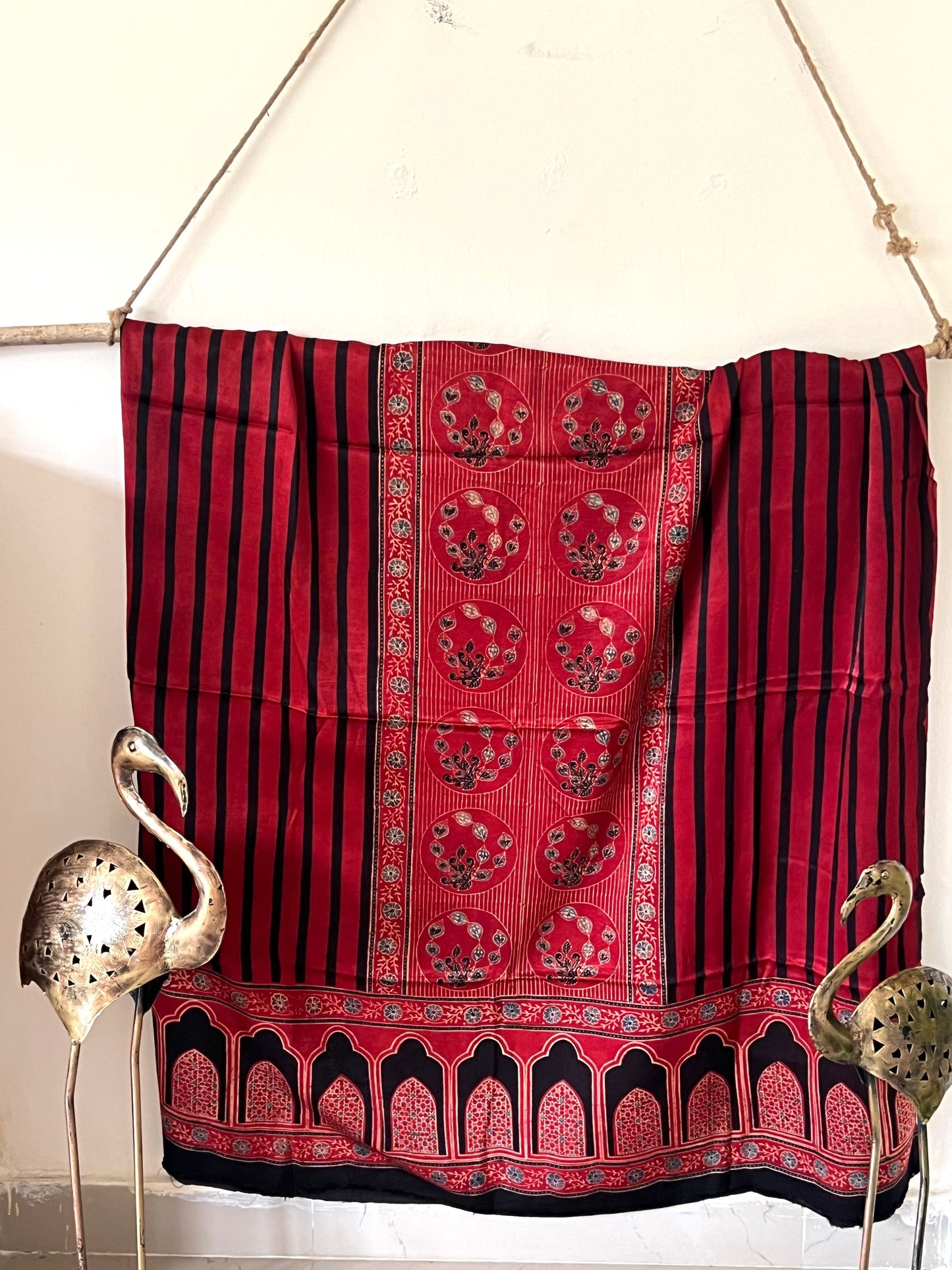 Mashru Silk Ajrakh Suit Set - 7