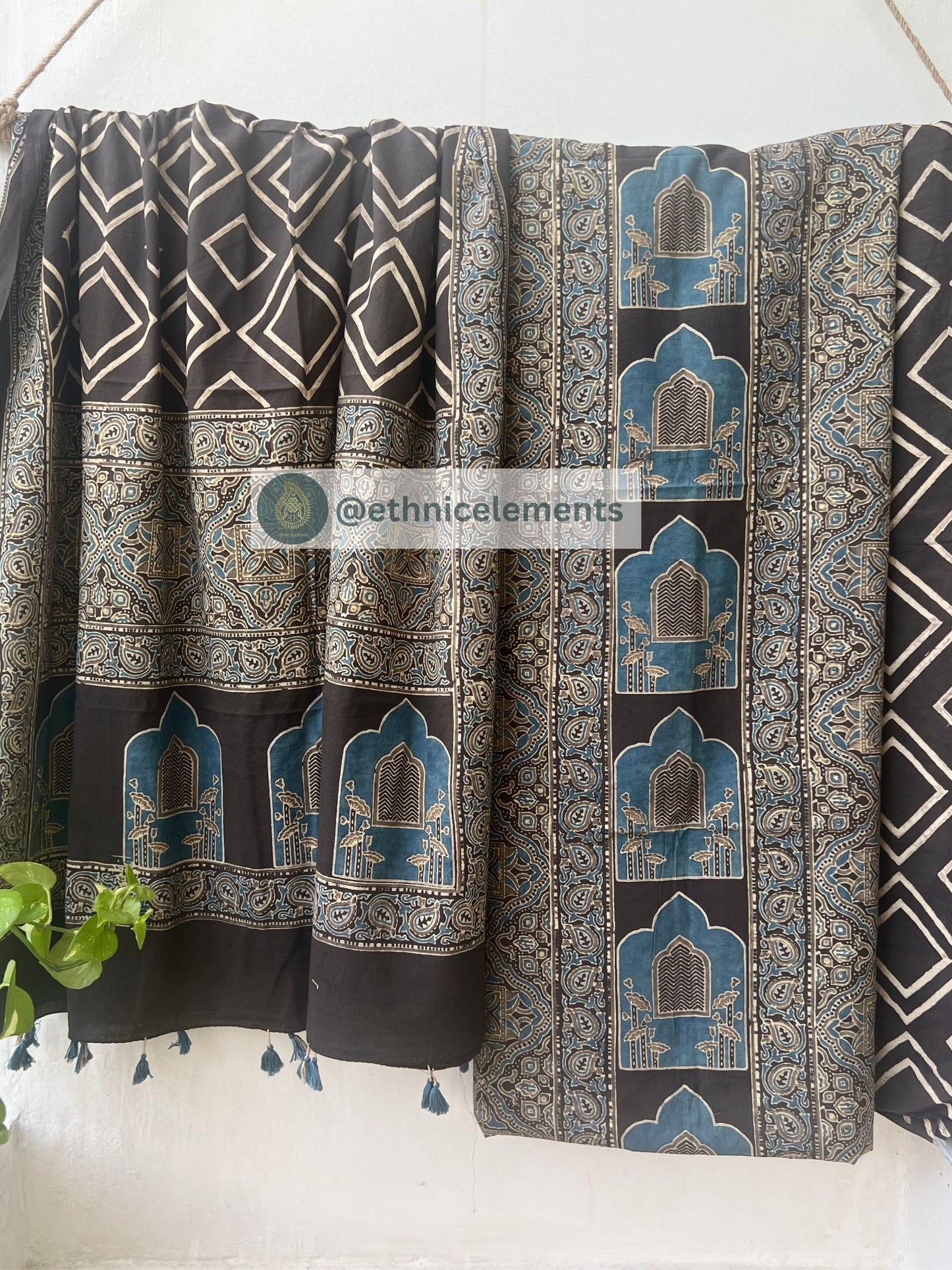 Ajrakh Pichwai Themed Salwar Suit Set- Rituals