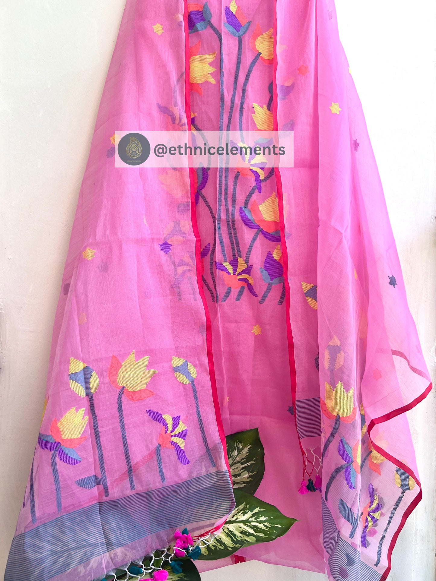 Muslin Jamdani Suit Set- Pichwai Themed- Cheeky Times