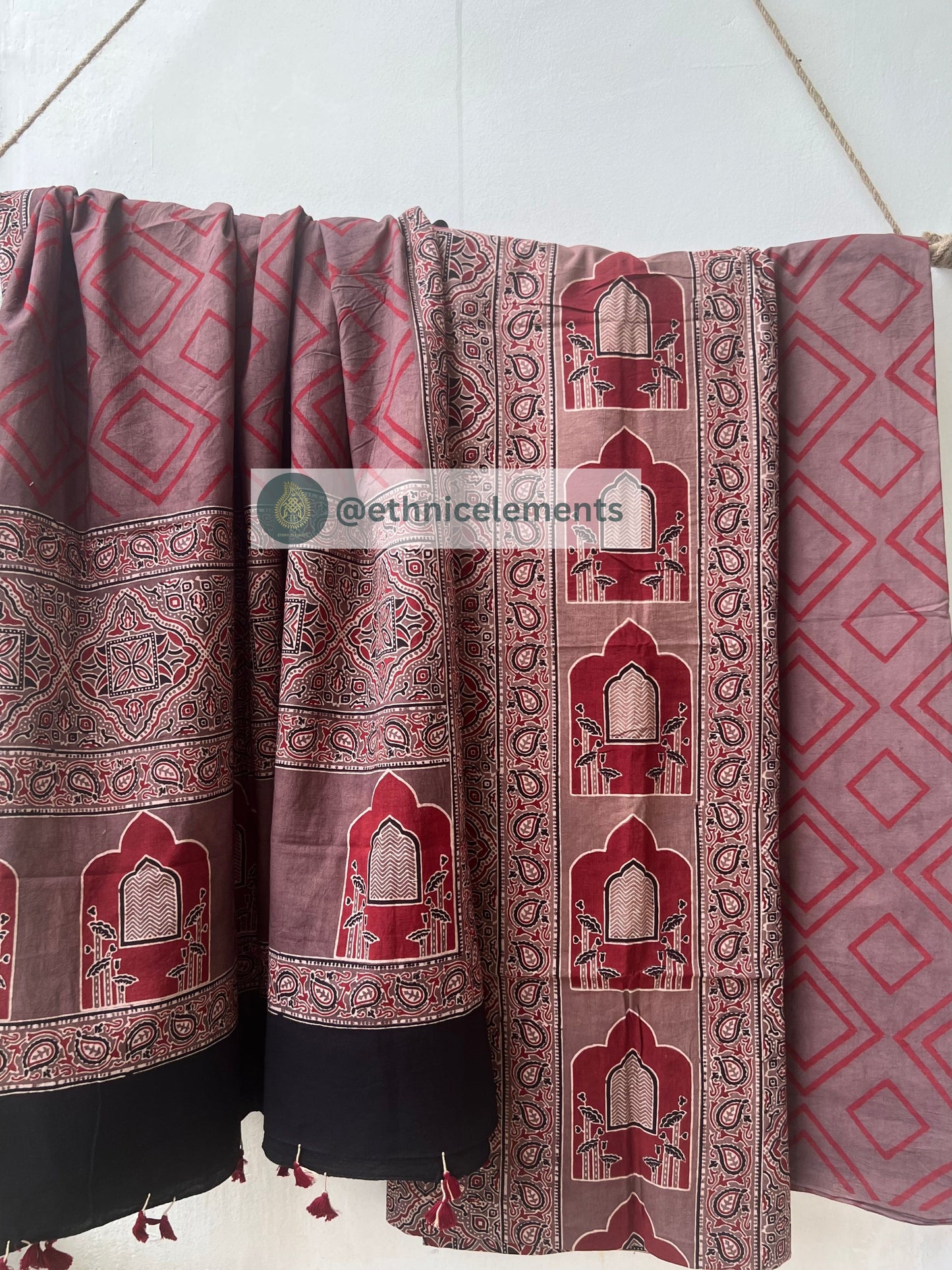 Ajrakh Pichwai Themed Salwar Suit Set- Wonderful