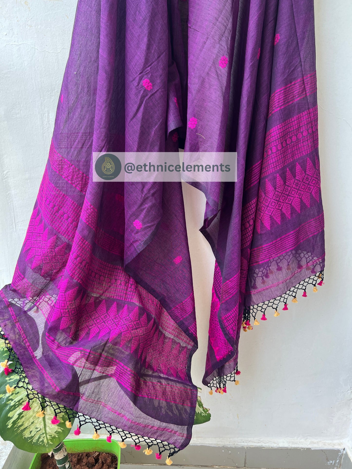 Jacquard Jamdani Cotton Suit Set - 1
