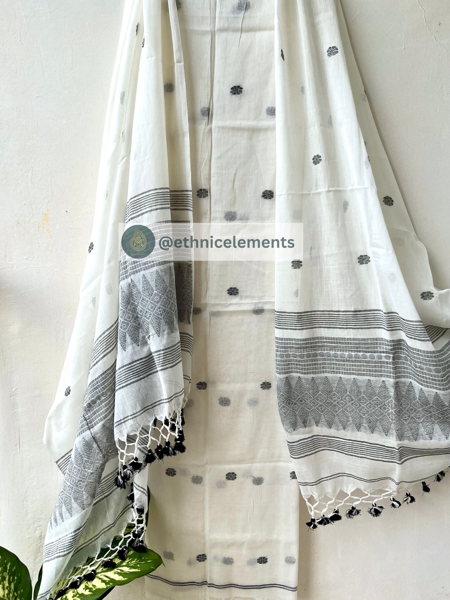 Jacquard Jamdani Cotton Suit Set - 2
