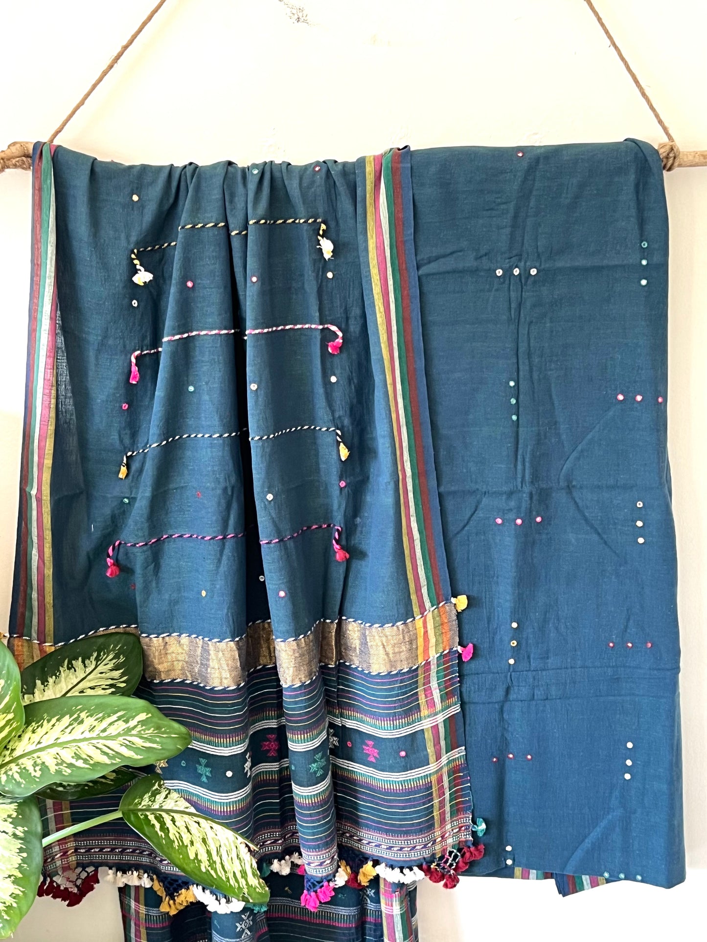 Handloom Bhujodi Kala Cotton Suit- Desirable Dares