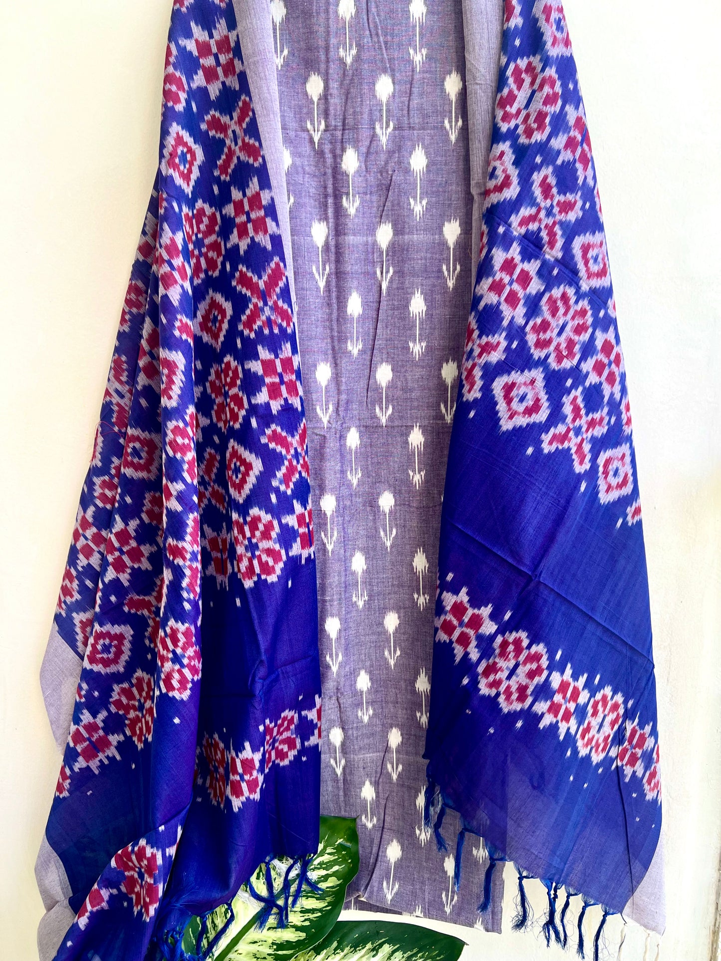 Woven Ikkat Suit Set - Design - 5