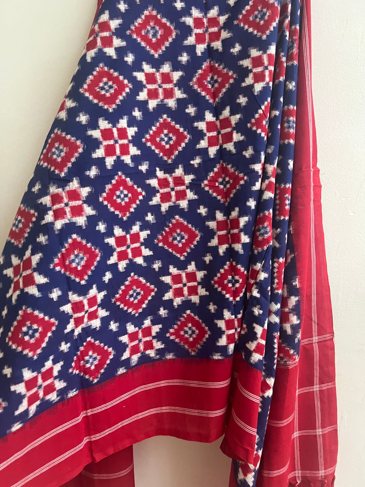 Woven Telia Remal Ikkat Suit Set- Design 5