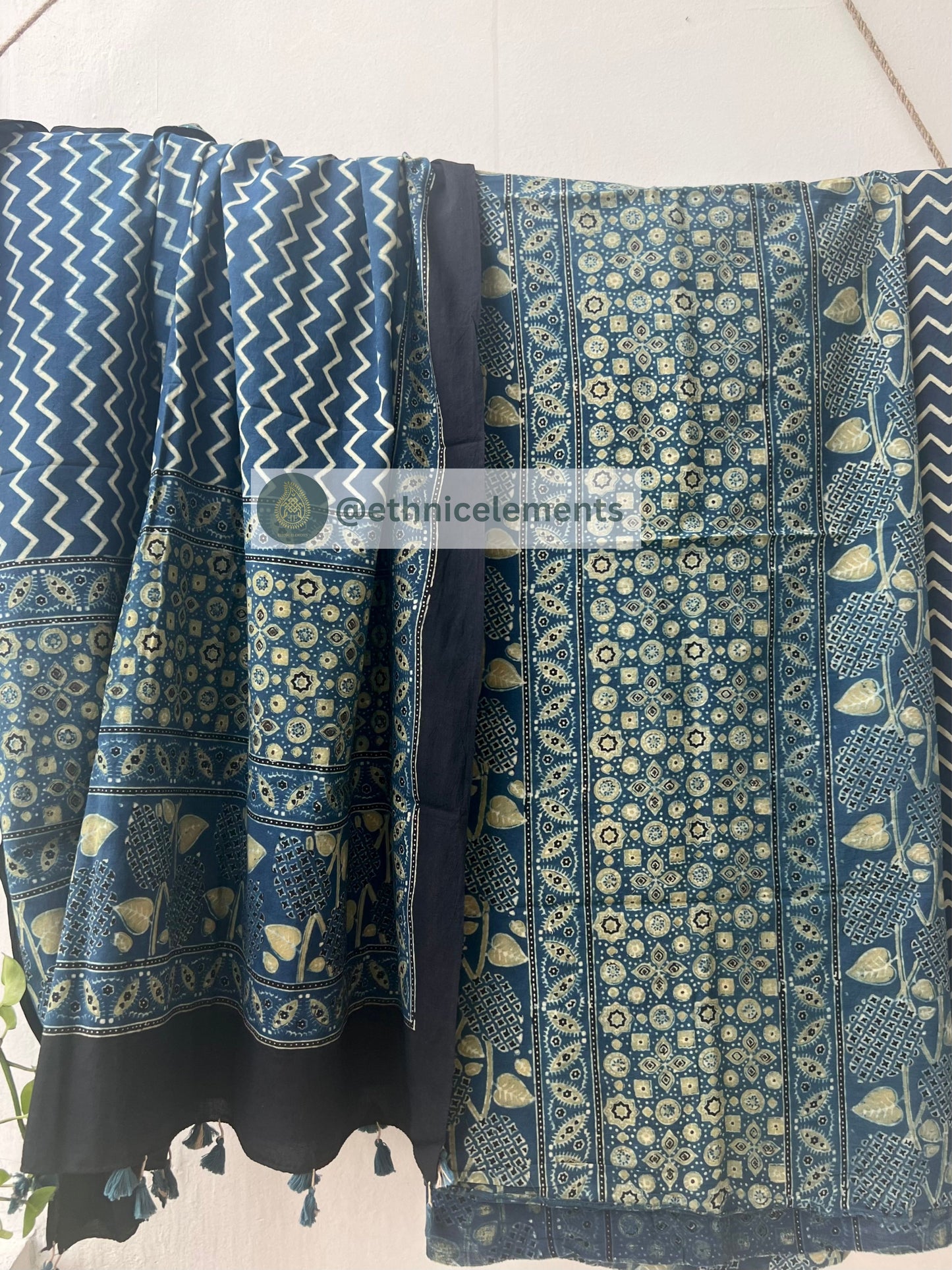 Ajrakh Pichwai Themed Salwar Suit Set- Chi