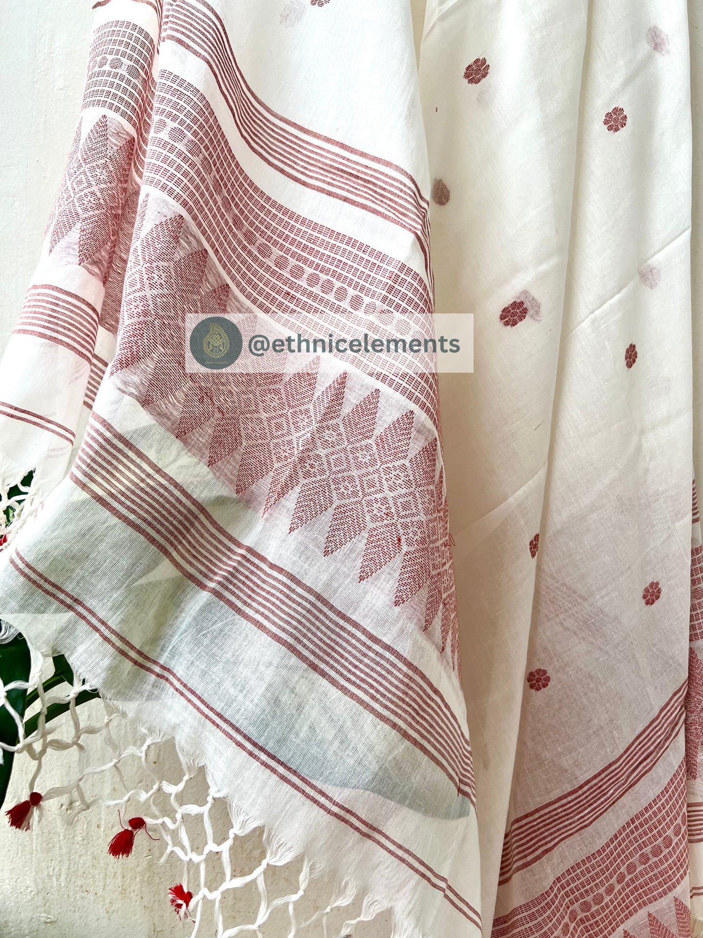 Jacquard Jamdani Cotton Suit Set - 3