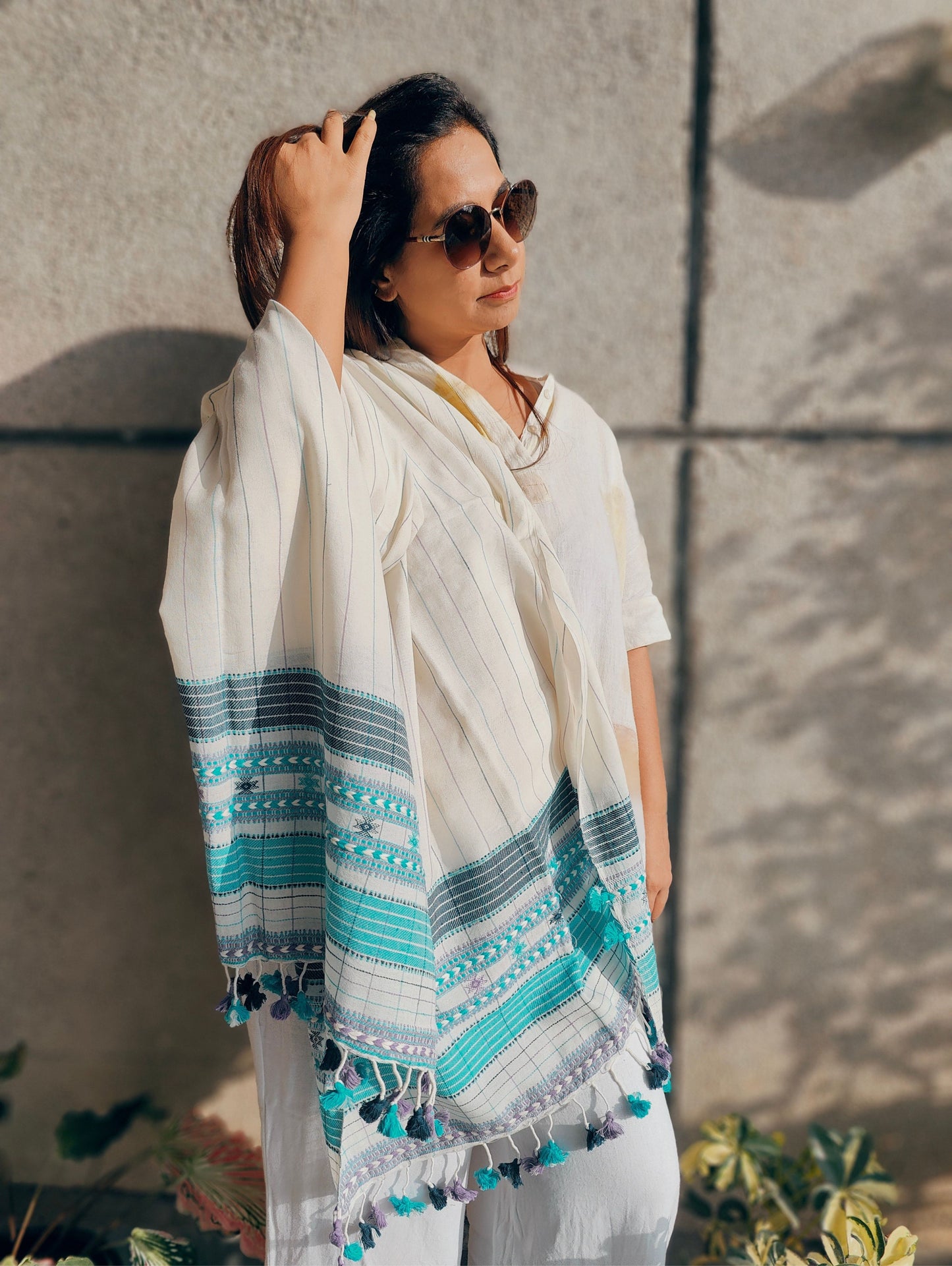 Handloom Bhujodi Stoles - 7