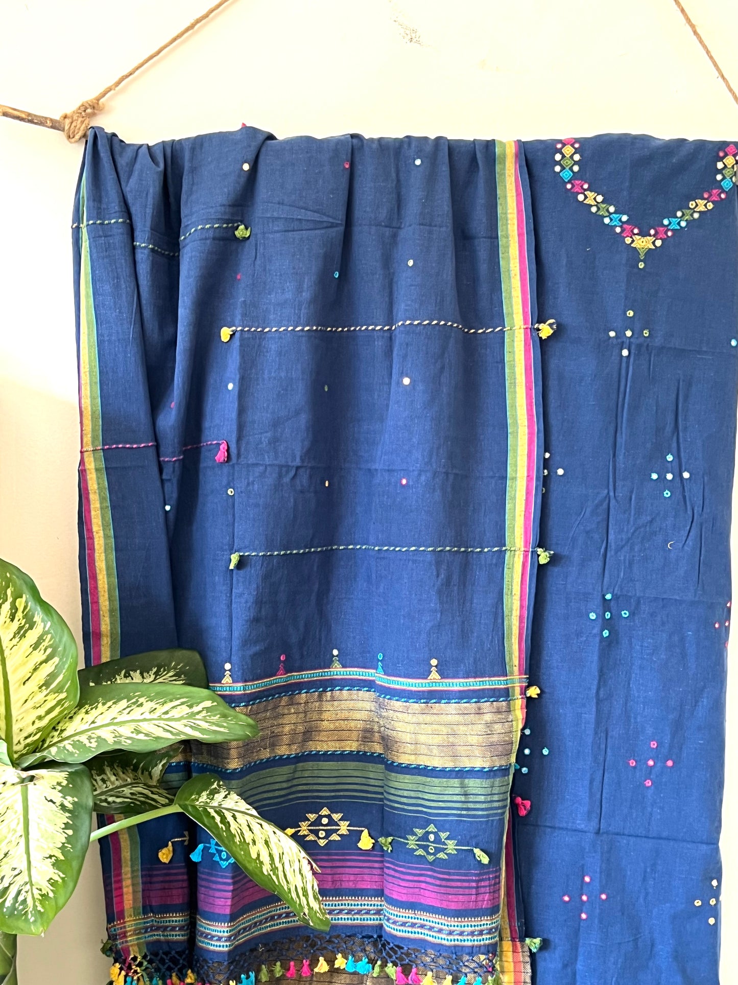 Handloom Bhujodi Kala Cotton Suit- High Spirits