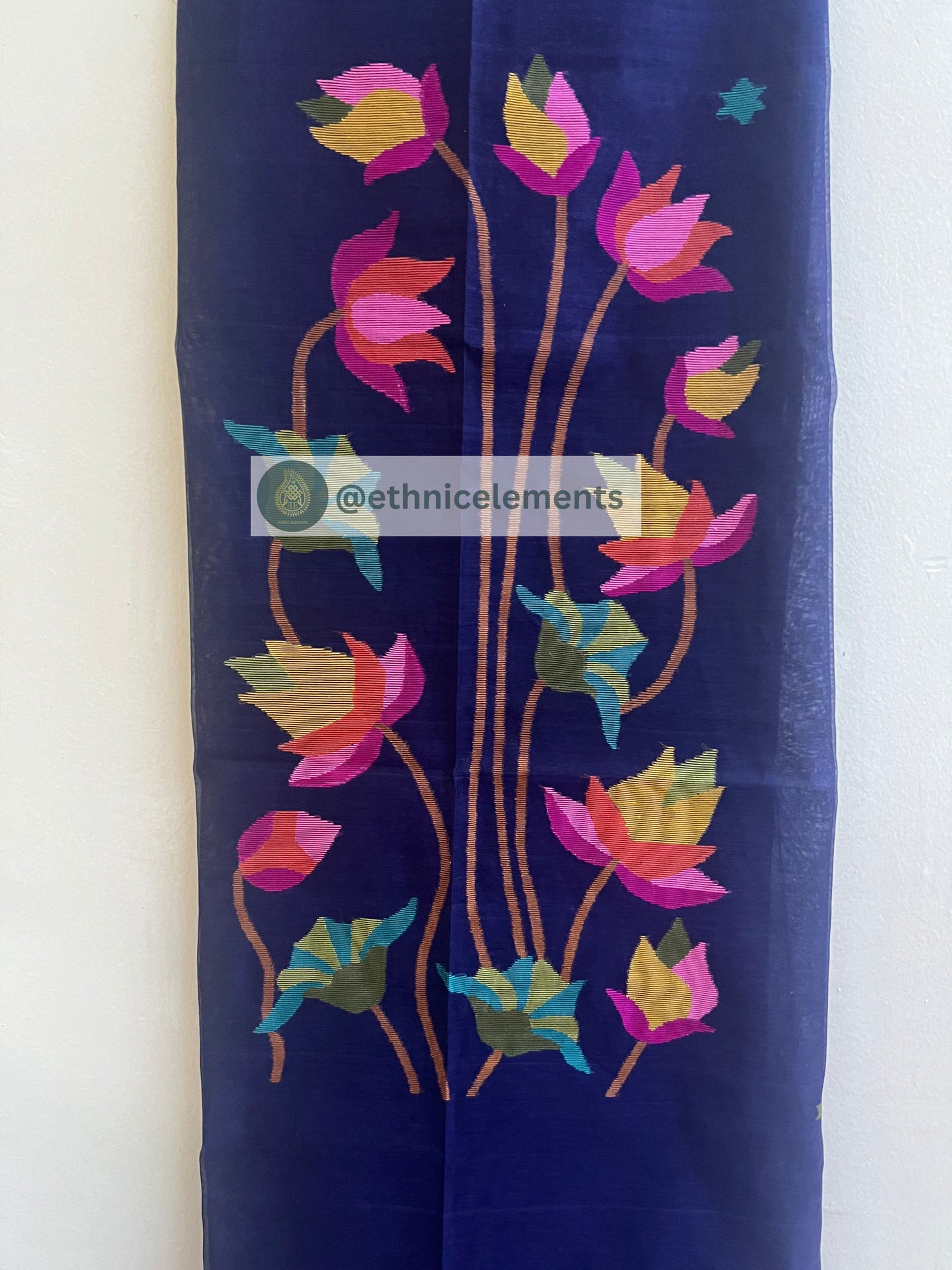 Muslin Jamdani Suit Set- Pichwai Themed- Blissful Times