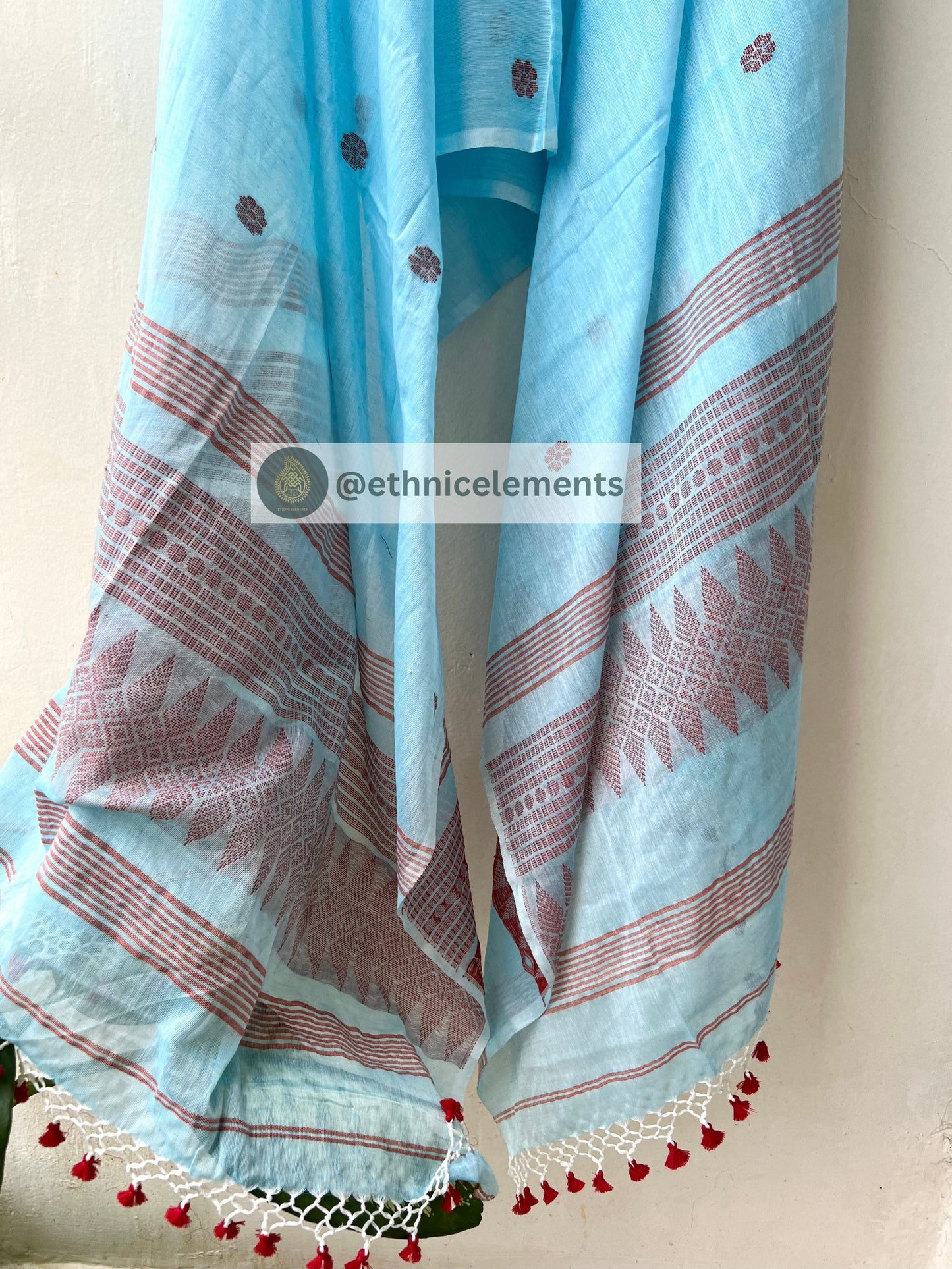 Jacquard Jamdani Cotton Suit Set - 4