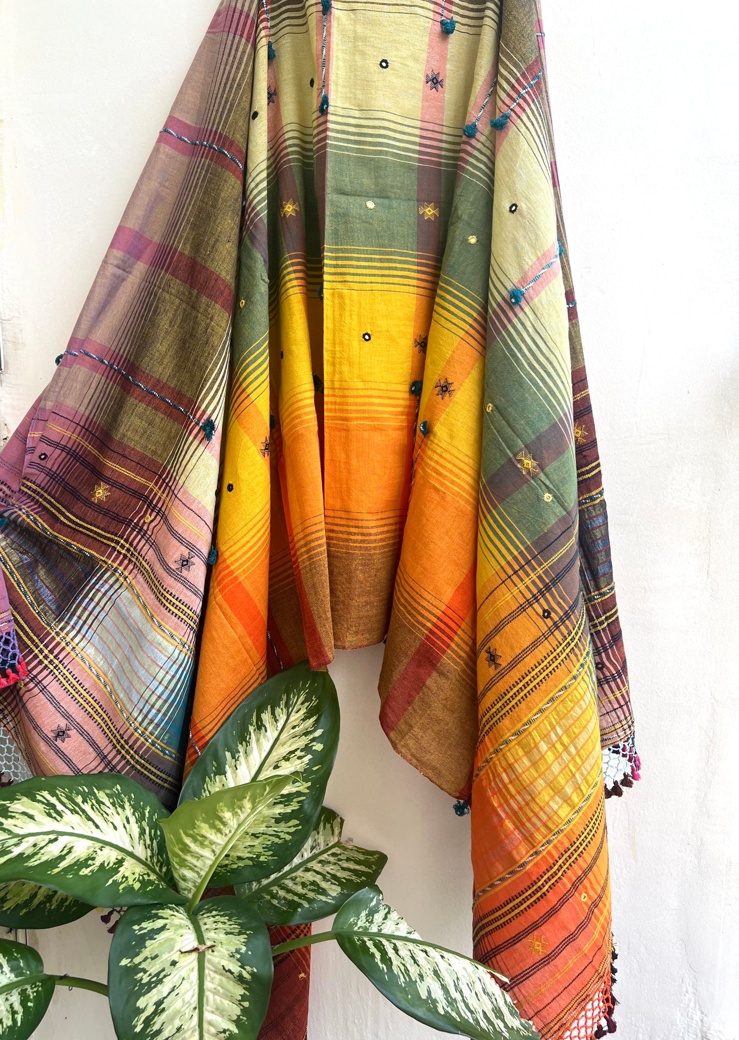 Handloom Bhujodi Kala Cotton Suit- Fame Temptations