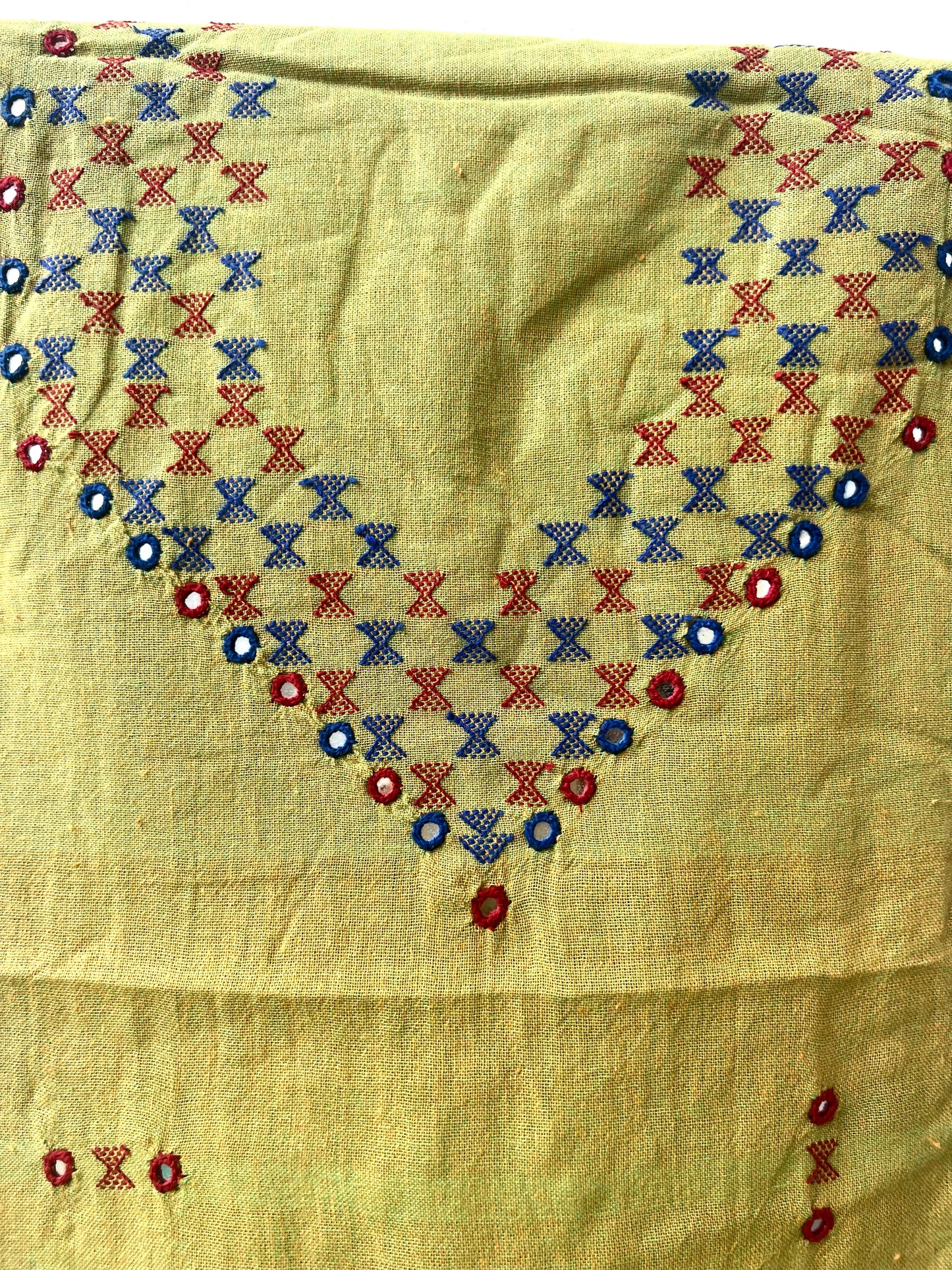 Handloom Bhujodi Kala Cotton Suits-Blue 3