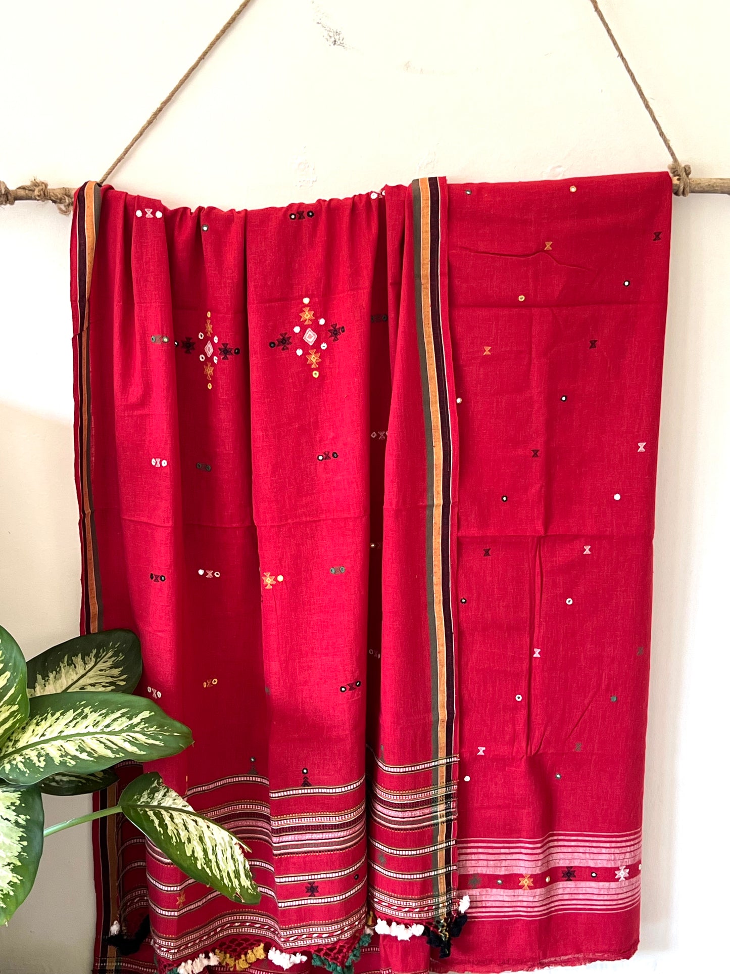 Handloom Bhujodi Kala Cotton Suit- Promises