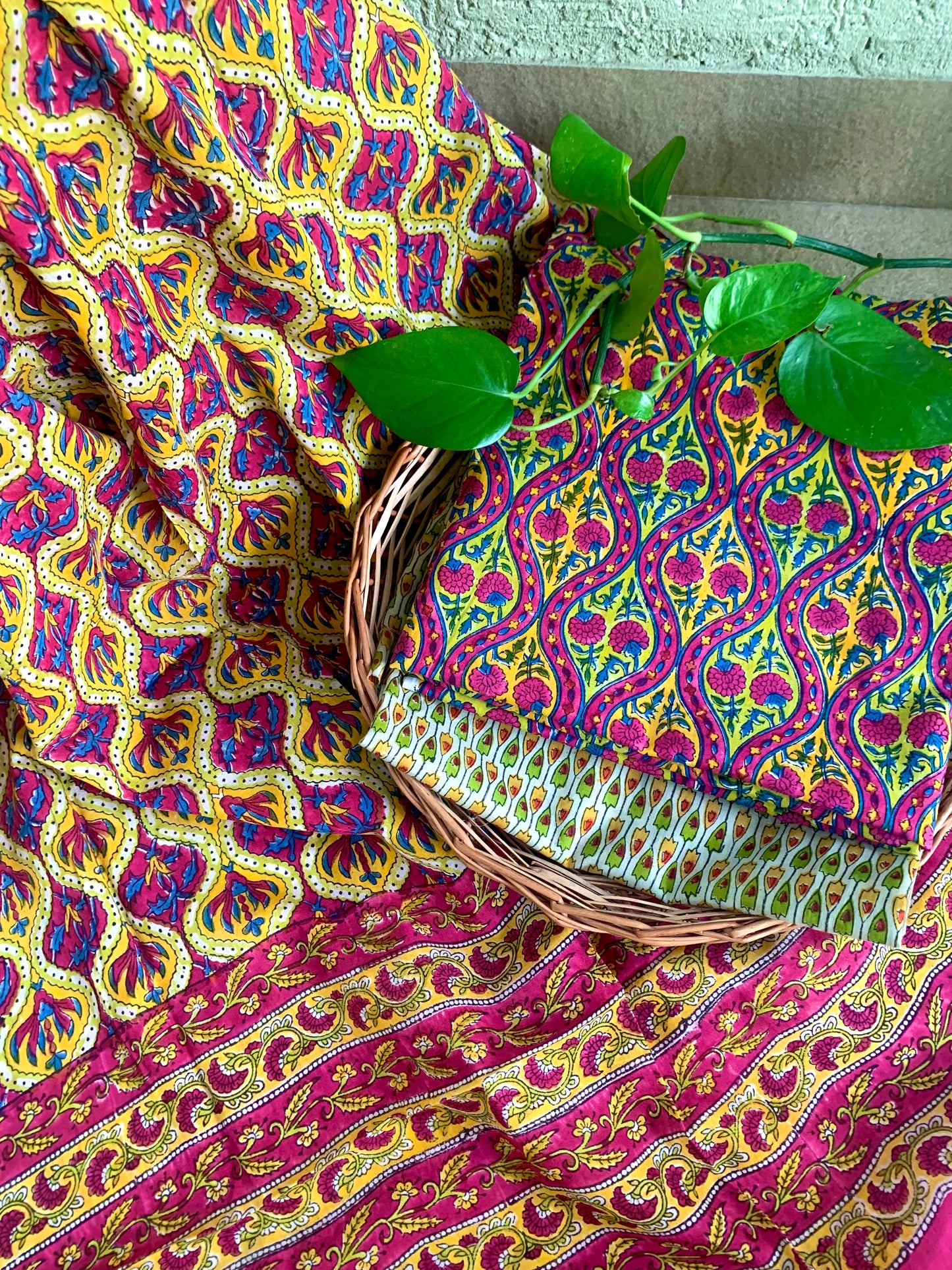 Handblock Printed Cotton Suit Rani