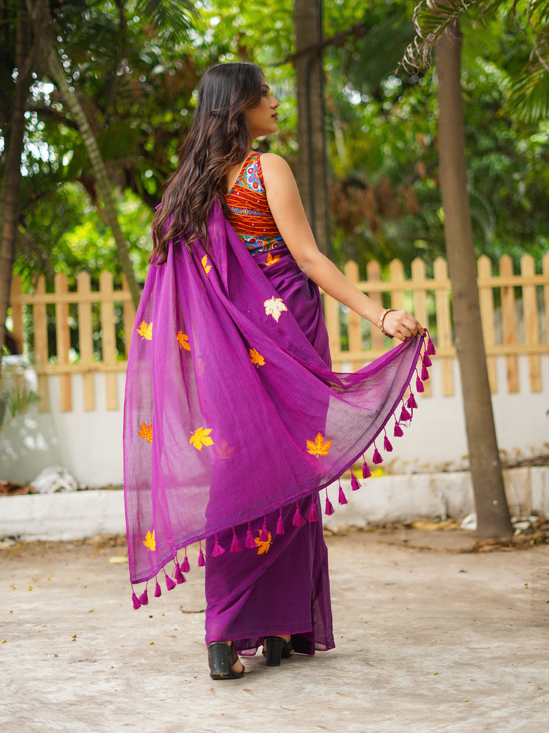 Mul Cotton Saree - Enamored