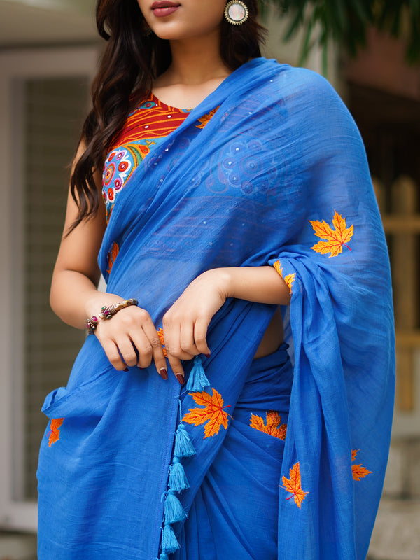 Mul Cotton Saree - Thrilling