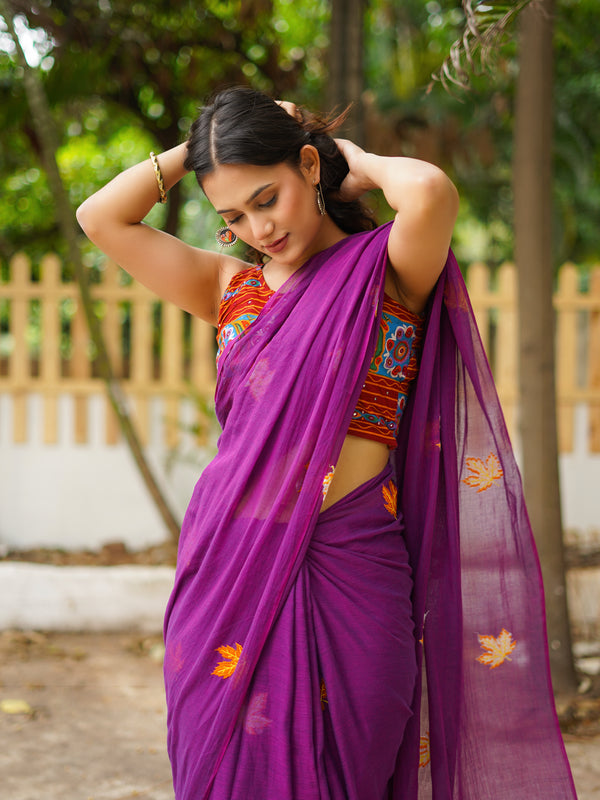 Mul Cotton Saree - Enamored