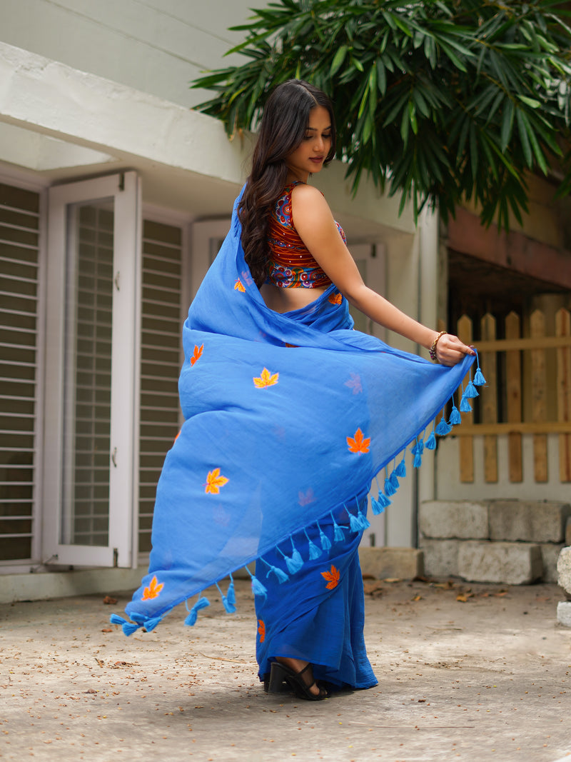 Mul Cotton Saree - Thrilling