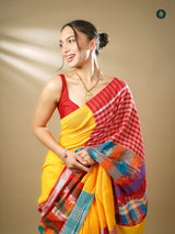 Gamcha Designer Saree - Design 4