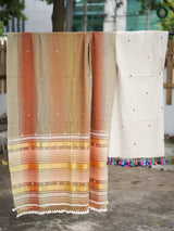 Handloom Bhujodi Kala Cotton - Ivory White