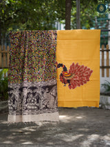 Bumble Yellow Kalamkari Hand Block Suit Set