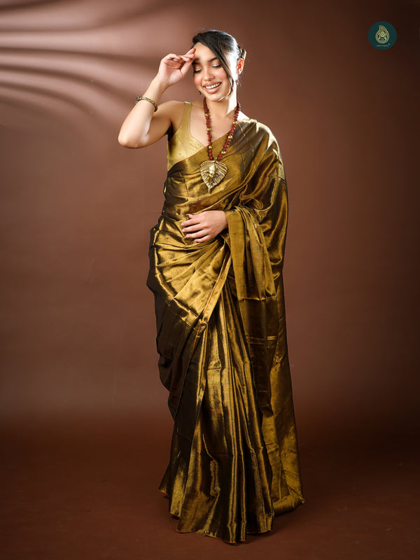 Handloom Mul Cotton Tissue Saree - Chilled Creations