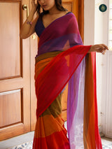 Mul Cotton Saree Rainbow Series - Chilly Whisk