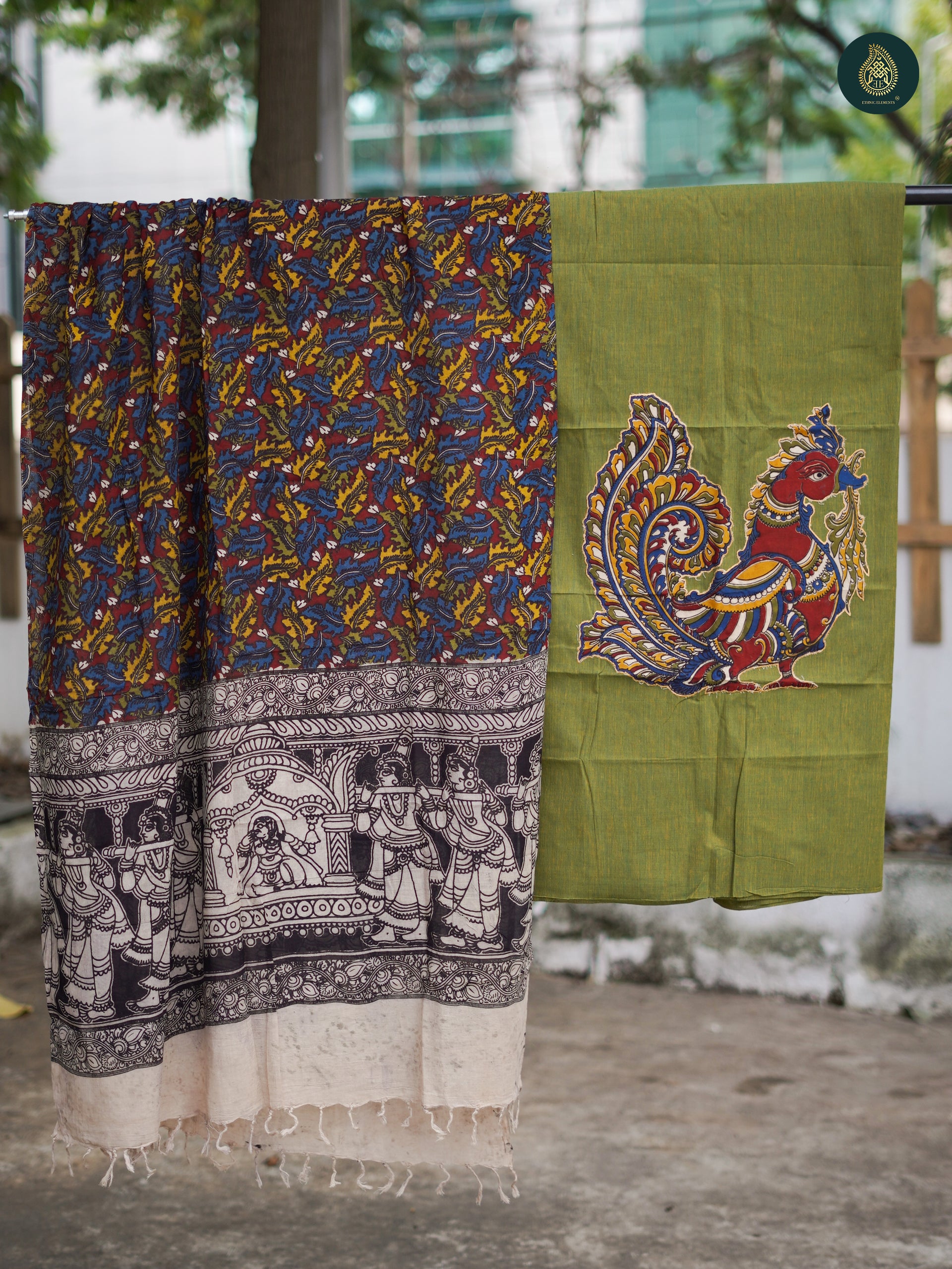 kalamkari cotton dress material Kalamkari Prints