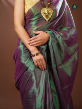 Handloom Mul Cotton Tissue Saree - Arctic Delights