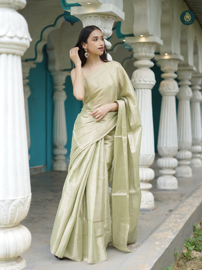 Dijon Mul Cotton Tissue Saree