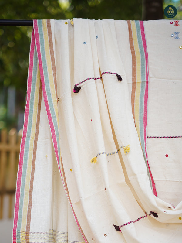 Handloom Bhujodi Kala Cotton Suit- Classic