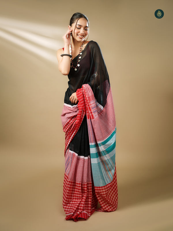 Gamcha Designer Saree - Design 6