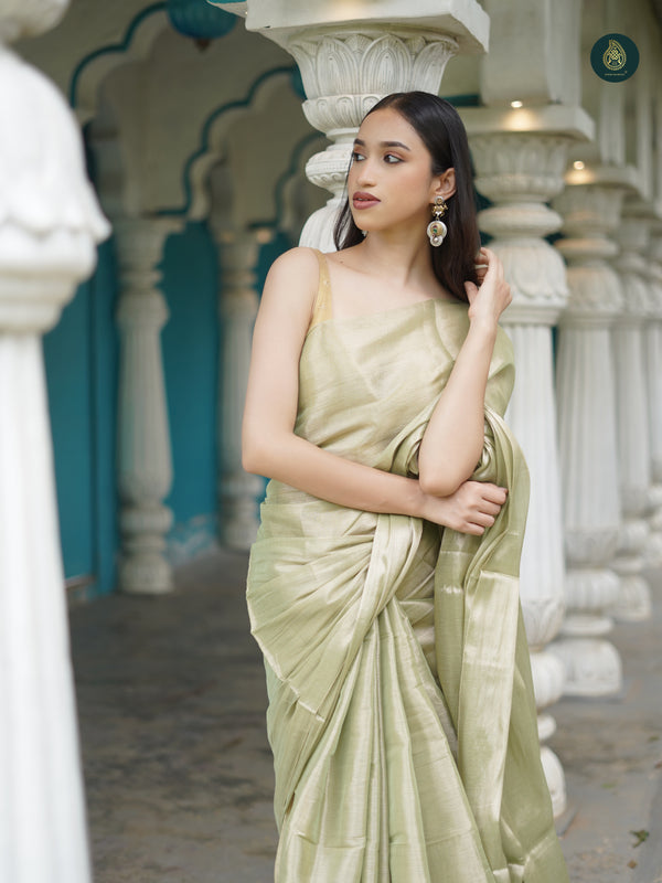 Dijon Mul Cotton Tissue Saree