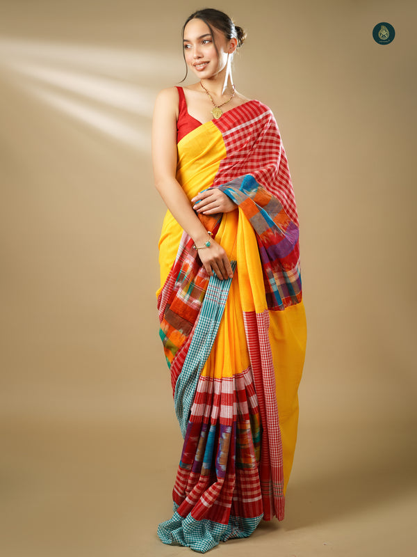 Gamcha Designer Saree - Design 4