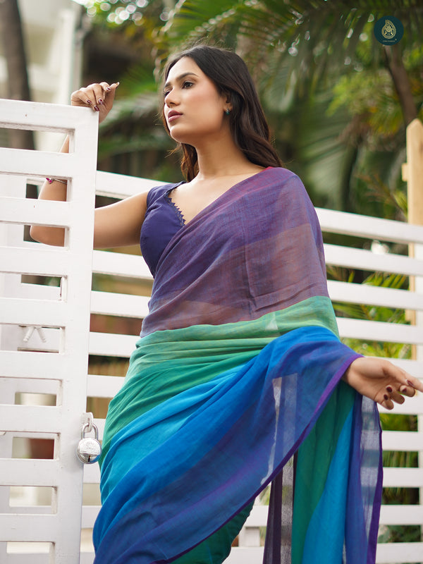 Mul Cotton Saree Rainbow Series - Pure Pleasures