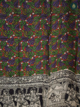 Parakeet Green Kalamkari Hand Block Suit Set