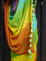 Mul Cotton Saree Rainbow Series - Handcrafted Delights