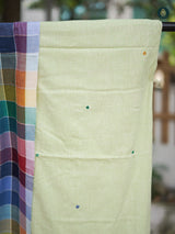 Handloom Bhujodi Kala Cotton - Lemon Yellow