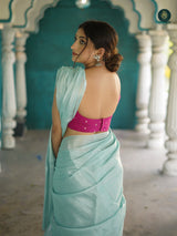 Mermaid Mul Cotton Tissue Saree