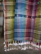 Handloom Bhujodi Kala Cotton - Light Blue