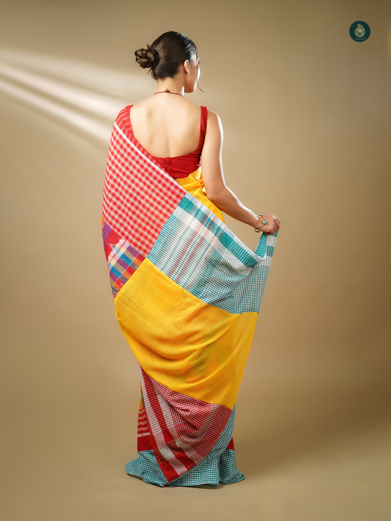 Gamcha Designer Saree - Design 4