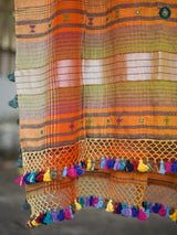 Handloom Bhujodi Kala Cotton - Orange