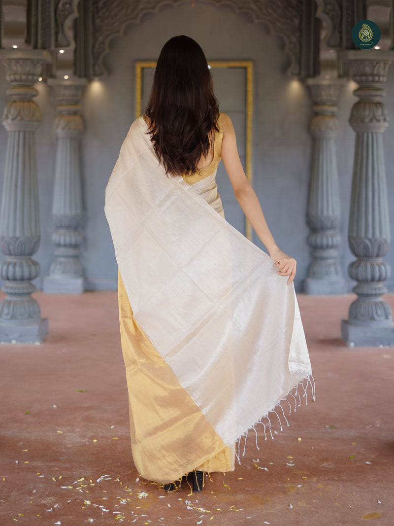 Sand Dollar Mul Cotton Tissue Saree