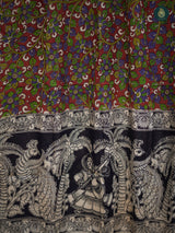 Kelly Green Kalamkari Hand Block Suit Set